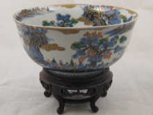 A Japanese ceramic bowl 24 cm dia. on