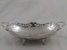 A silver pierced bread basket with 150103