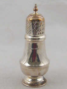 A Georgian style silver sugar caster 150120
