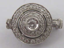 An 18 ct white gold diamond set 150141