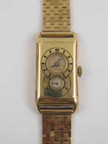 A 9 ct gold Longines gent's wrist