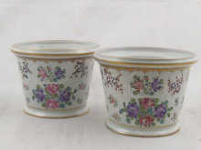 A pair of cachepots possibly by