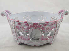 A two handled ceramic pierced bowl 1501cb