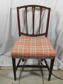 A Hepplewhite influence chair fully 1501da