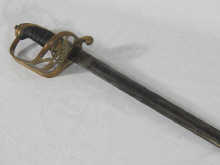 A Victorian officer's sword with