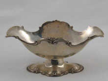 A hallmarked silver double lipped