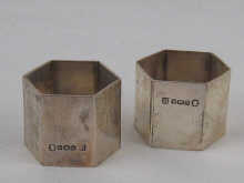 A pair of individually boxed hallmarked