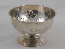 A hallmarked silver rose bowl approx  150244