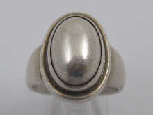 A Georg Jensen silver ring marked 150252