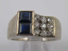 A diamond and sapphire Art Deco 15026d
