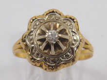 A French hallmarked 18 carat yellow