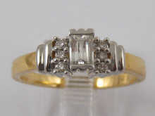 An 18 carat gold baguette diamond 1502a4