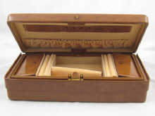 A leather jewellery box by Asprey approx.