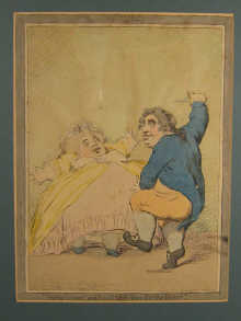 Two 18th/19th century cartoons Spouting