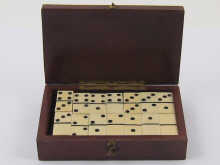 A box designed as a domino containing