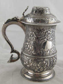 A Georgian silver baluster tankard 150315