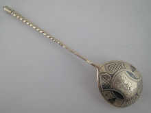 A Russian hallmarked silver spoon 15031e