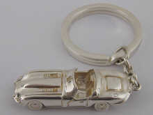 A hallmarked silver key ring by