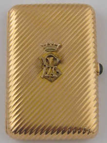 A Russian 56 standard gold ladys cigarette