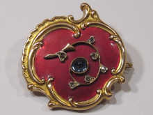 A Russian hallmarked 14 carat gold 15039a