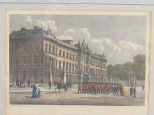 A set of six coloured prints of London