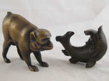 A bronze incense holder in the
