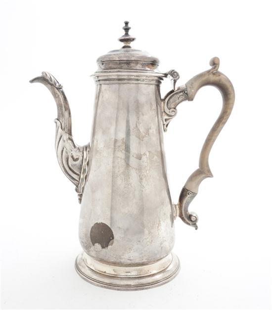A George II Silver Coffee Pot London 1503f9