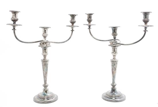 * A Pair of English Silverplate