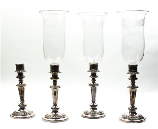 A Set of Four English Silverplate