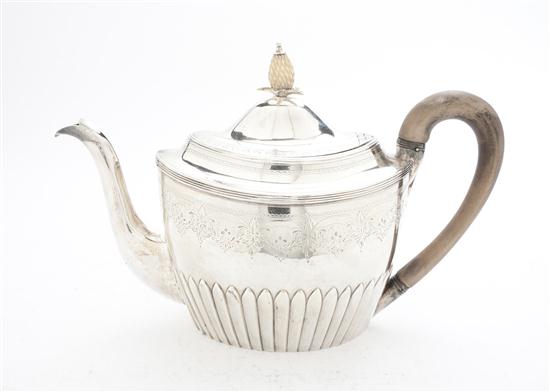 A George III Silver Teapot Peter 150442