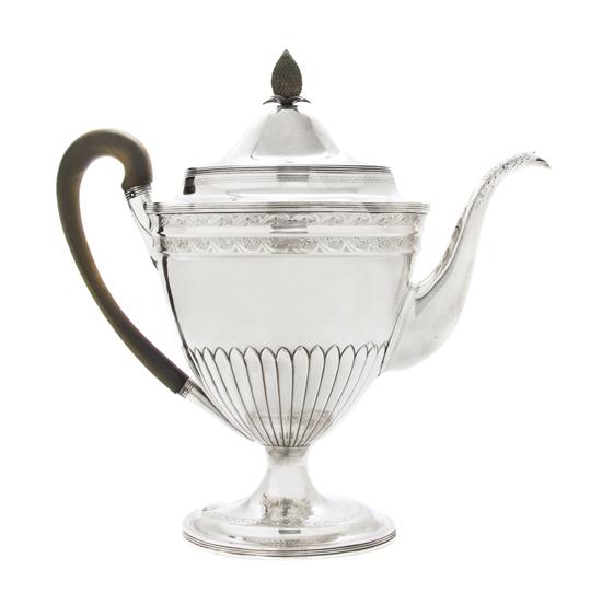 A George III Silver Coffee Pot 150443