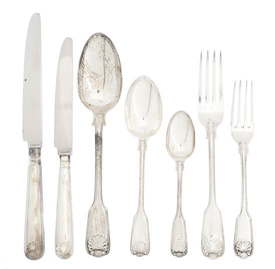 An Assembled English Silver Flatware 15043f