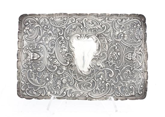 A Victorian Silver Dresser Tray 15045f