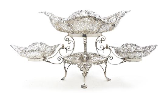  An Edwardian Silver Epergne James 150467