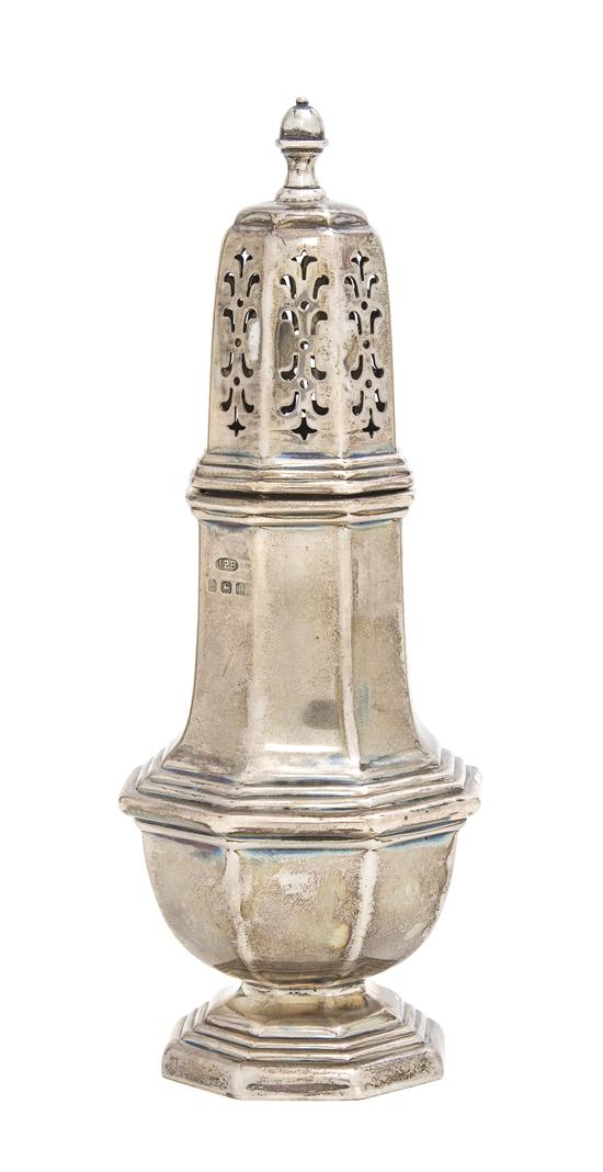 A George V Silver Caster Birmingham 15046f