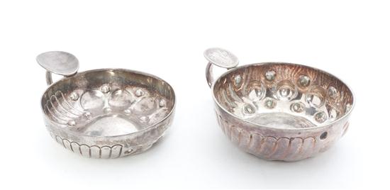 A Near Pair of French Silver Wine