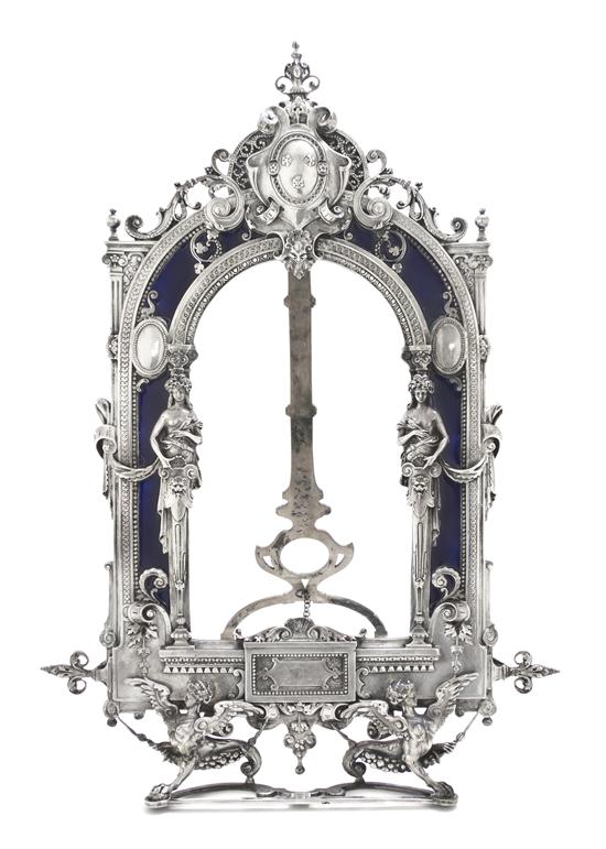 A German Hanau Silver and Cobalt