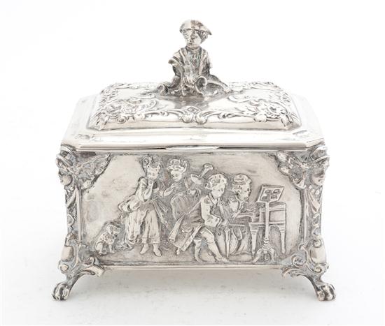  A German Silver Table Casket 15048f