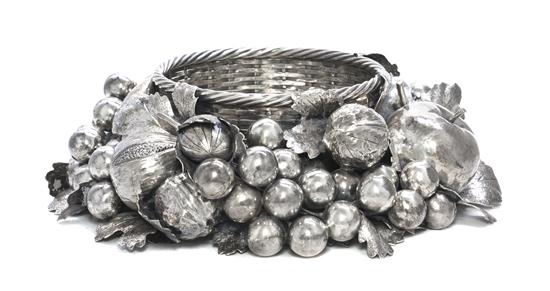 An Italian Silver Basket Buccellati 15049c