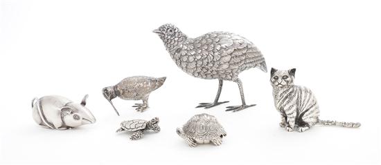 A Collection of Silver Animals