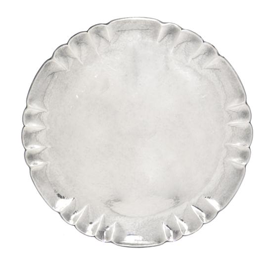 A Danish Sterling Silver Tray Georg