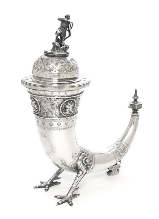 A Danish Silver Viking-Style Drinking