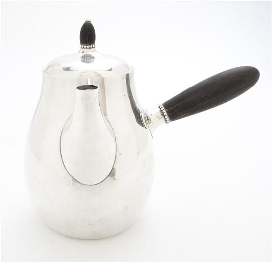 A Danish Silver Coffee Pot Georg Jensen