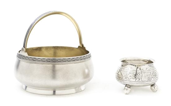 A Russian Silver Sugar Basket 19th 1504e1