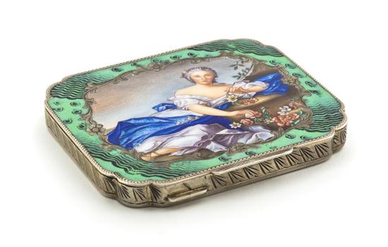 A Continental Enameled Compact 150507