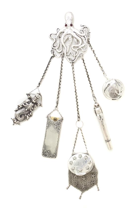 * An American Sterling Silver Chatelaine
