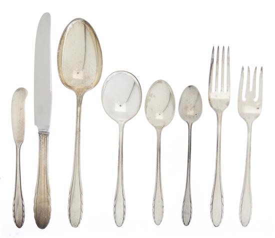 An American Sterling Silver Flatware