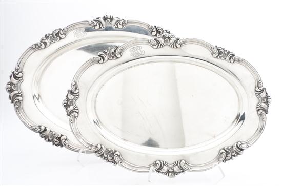 Two American Sterling Silver Platters 150555