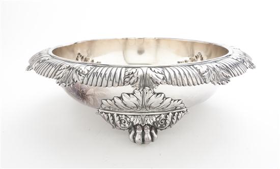 An American Soldered Silver Center Bowl