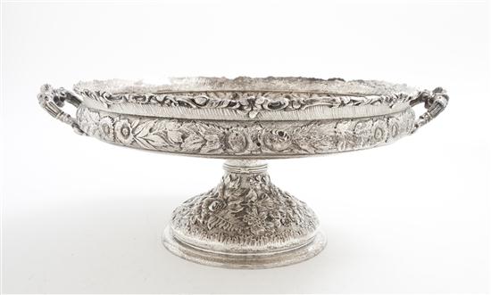 An American Sterling Silver Cake Plate